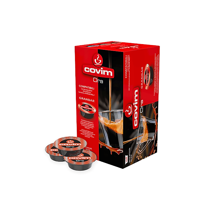 Covim coffee Capsules Compatible with Lavazza A Modo Mio, Ora Granbar blend