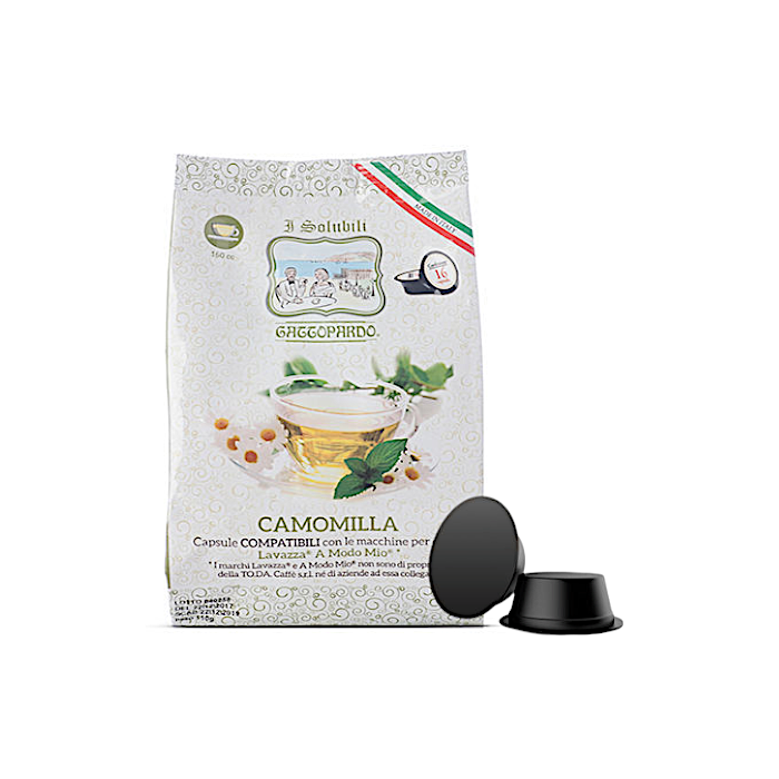 A Modo Mio Compatible Capsules, Gattopardo Coffee, Toda, Chamomile