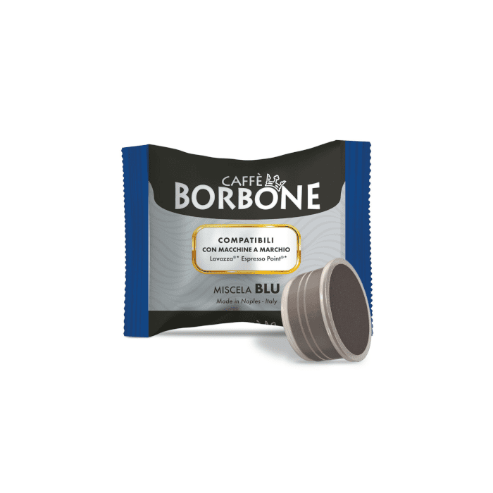 Caffè Borbone Capsules Compatible with Lavazza Espresso Point , Blue Blend