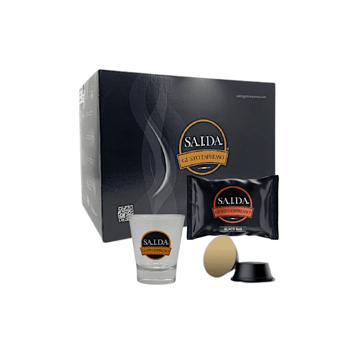 Lavazza Firma and Vitha Group Compatible Capsules, Saida Gusto Espresso, Black Bar Blend