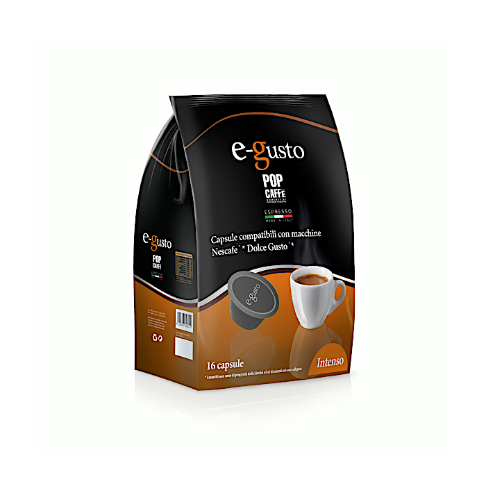 Pop Caffè Capsules Compatible with Dolce Gusto, E-Gusto Intenso