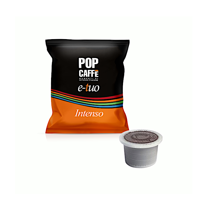 Capsule Pop Caffè Compatibili con Fior Fiore Coop, E-Tuo Intenso