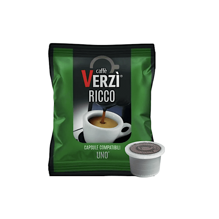 Capsule Verzì Caffè Compatibili con Uno System, aroma Ricco