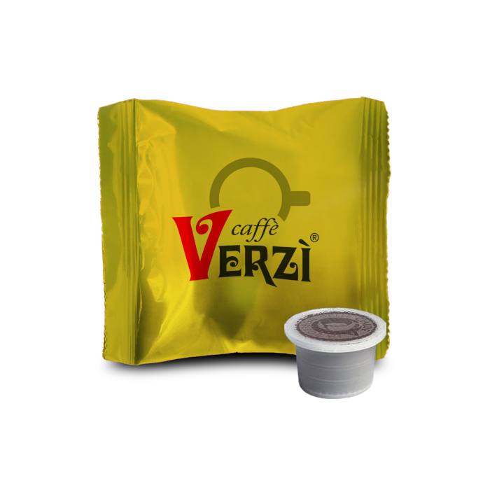 Verzì Caffè Capsules Compatible with Domo Caffè & Cuorespresso, aroma Ricco