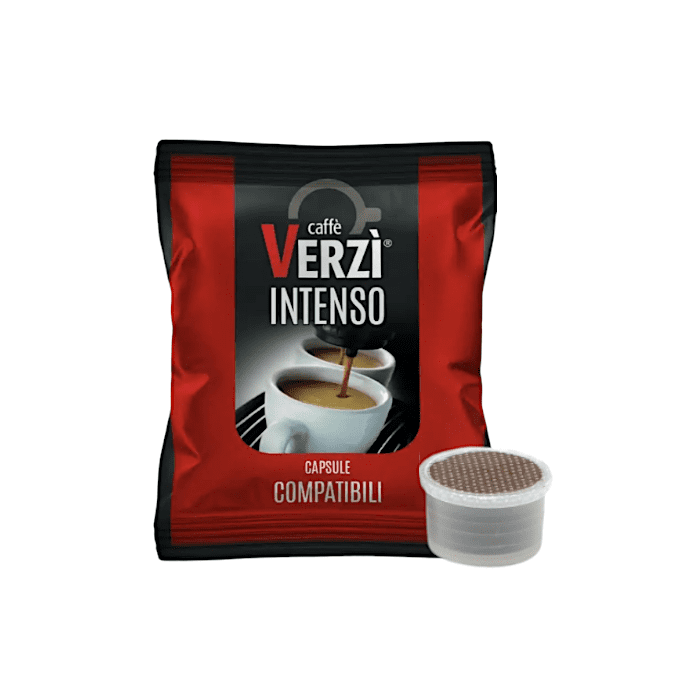Verzì Caffè Capsules Compatible with Lavazza Espresso Point, aroma Intenso