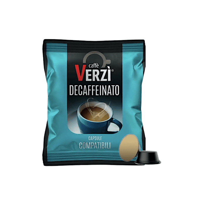 Verzì Caffè Capsules Compatible with Lavazza Firma e Vitha group, Decaffeinated