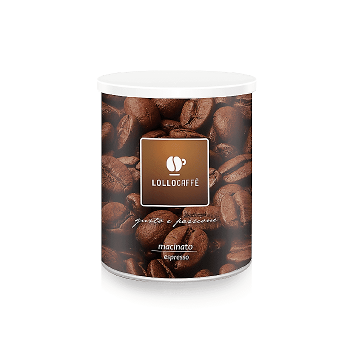 Ground Coffee for Moka 250g jar, by Lollo Caffè