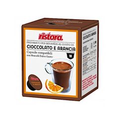 Bevanda al Cioccolato e Arancia senza glutine Ristora in Capsule Compatibili Dolce Gusto - 10 pezzi