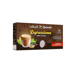 10 Pezzi Capsule Compatibili Nespresso Lollo Caff Ginseng