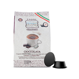 Chocolate Drink in A Modo Mio Compatible Capsules by Gattopardo Caffè