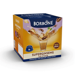 Ginseng Coffee, Dolce Gusto compatible capsules, Caffè Borbone, 16 pieces