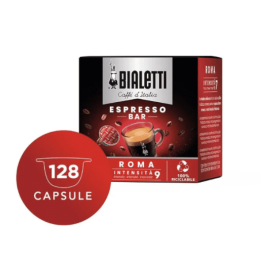Capsule Bialetti Espresso Roma, confezione da 128 pezzi