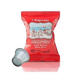 Capsule caffè Gattopardo compatibili Nespresso, miscela Gusto Ricco