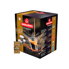 Capsules Compatible with Nespresso, Covim Coffee, Gold Cream Blend