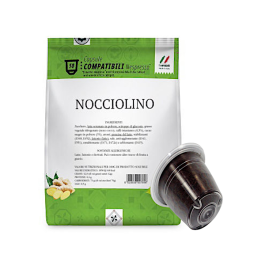 Capsules Compatible with Nespresso, Gattopardo, Toda, Nocciolino drink