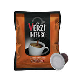 Capsules Compatible with Nespresso, Caffè Verzì, Intense Blend