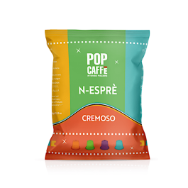 Pop Caffè Capsules Compatible with Nespresso, Naos Cremoso