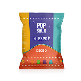 Pop Caffè Capsules Compatible with Nespresso, Naos Deciso