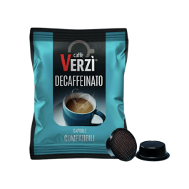 Verzì Caffè Capsules Compatible with Lavazza A Modo Mio, Decaffeinated