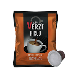 Capsule Verzì Caffè Compatibili con Nespresso, miscela Ricco
