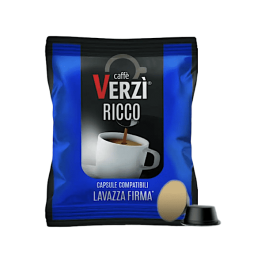 Verzì Caffè Capsules Compatible with Lavazza Firma e Vitha group, aroma Ricco