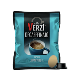 Verzì Caffè Capsules Compatible with Lavazza Firma e Vitha group, Decaffeinated