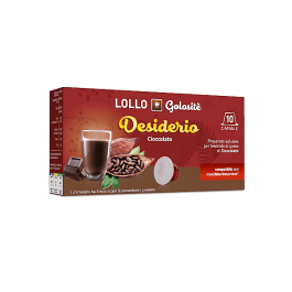 Chocolate Drink Capsules, Lollo Caffè Compatible with Nespresso, 10 pieces