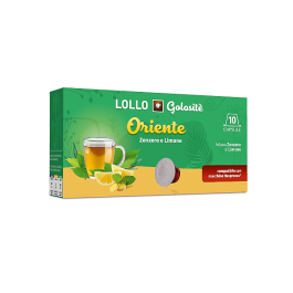 Ginger and Lemon infusion, Lollo Caffè Compatible Capsules with Nespresso, 10 pieces