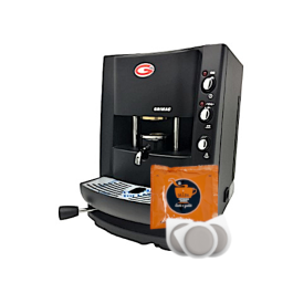 Coffee Machine, Grimac Terry Model + 200 Coffee Pods, Orange Crema