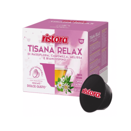 10 Pieces, Dolce Gusto Compatible Capsules, Ristora, Relaxing herbal tea