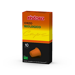 Orzo Solubile Biologico Ristora in capsule compatibili Nespresso, 10 pezzi