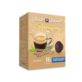 Barley Coffee, Lollo Caffè Compatible Capsules with A Modo Mio, 16 pieces