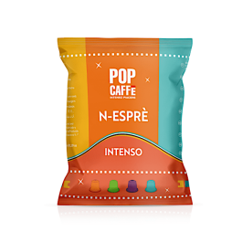 Capsules Compatible with Nespresso, Pop Caffè, Naos Intenso