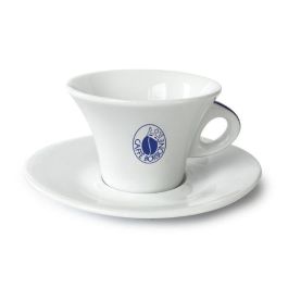 Coffee Cappuccino Cups by Borbone Coffee, set of 6 cups and 6 saucers