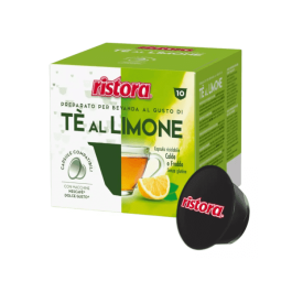Ristora Lemon Tea Drink in capsules compatible with Dolce Gusto, 10 pieces