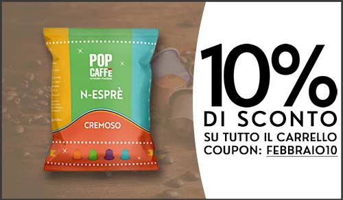 Pop Caffè Scontato del 10%