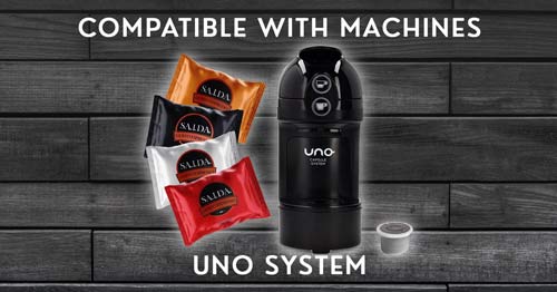 Capsules Compatible with machines Uno System Discount